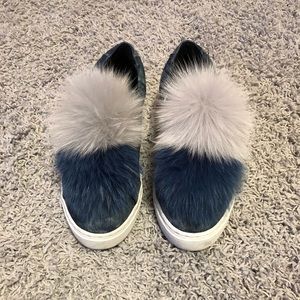 Here/Now Joey Fur Pompom Sneaker