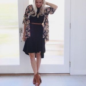 HTF Lularoe Solid BLACK Carly 🦄🖤 XXS W/ Pocket