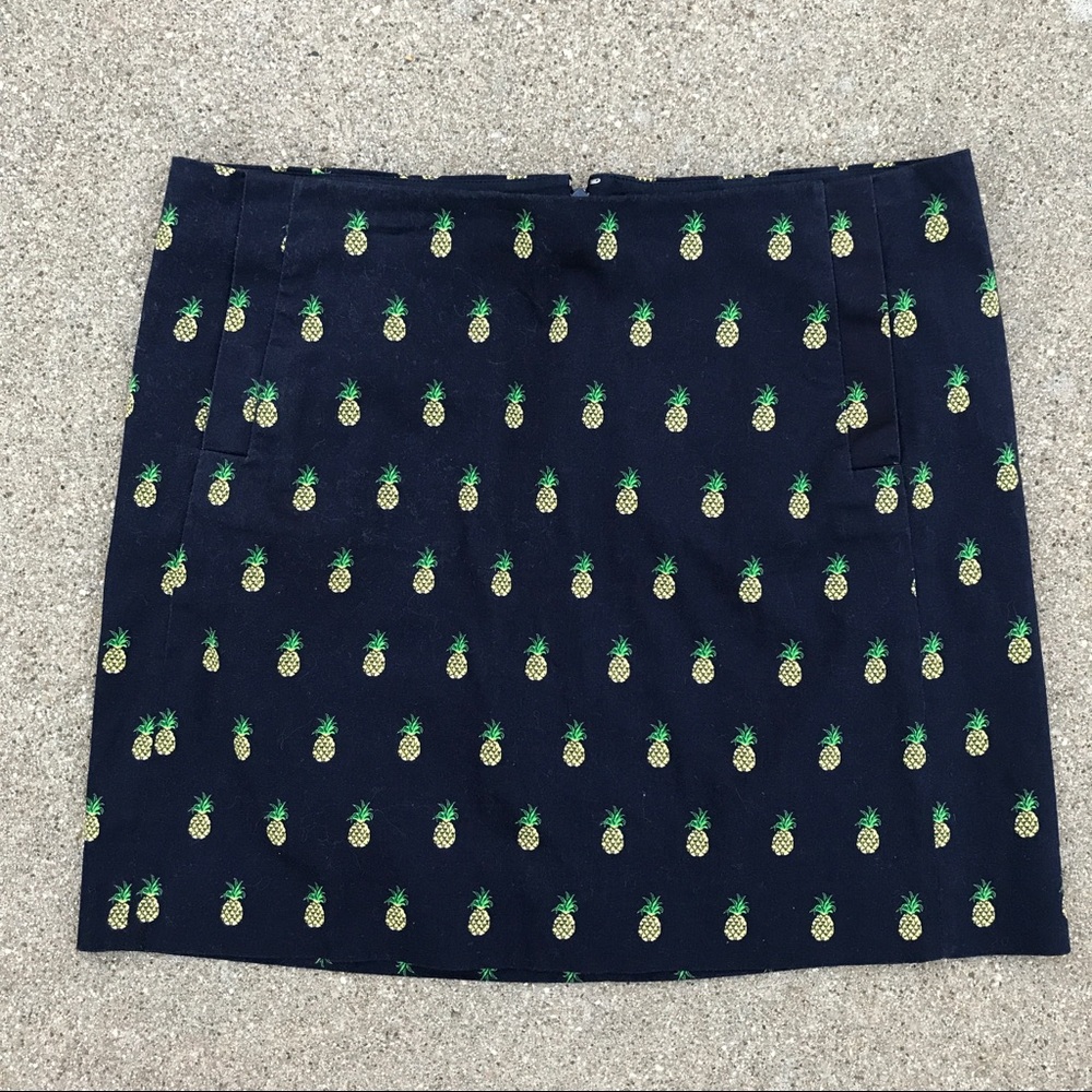 J. Crew pineapple skirt