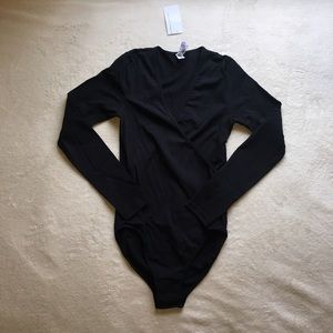 American Apparel cross V bodysuit.