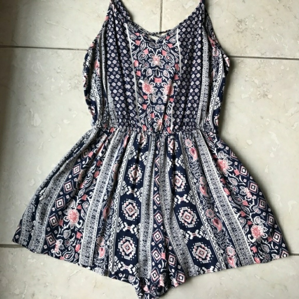 Printed romper