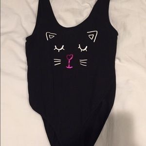 Cat Tank Top Bodysuit