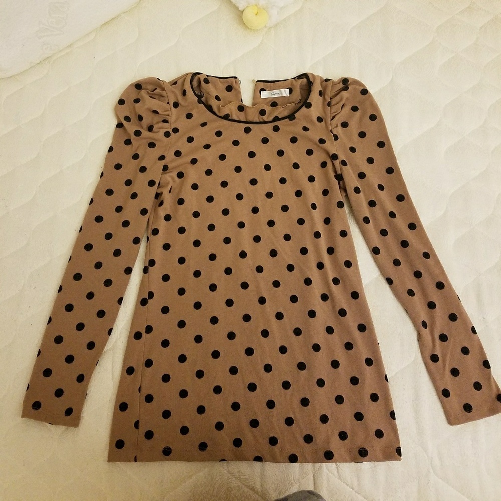 Polkadot Ruffle Top