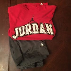 Youth Jordan shirt and shorts