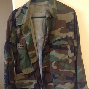 Military camo jacket.