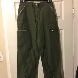 Camouflage green waterproof pants