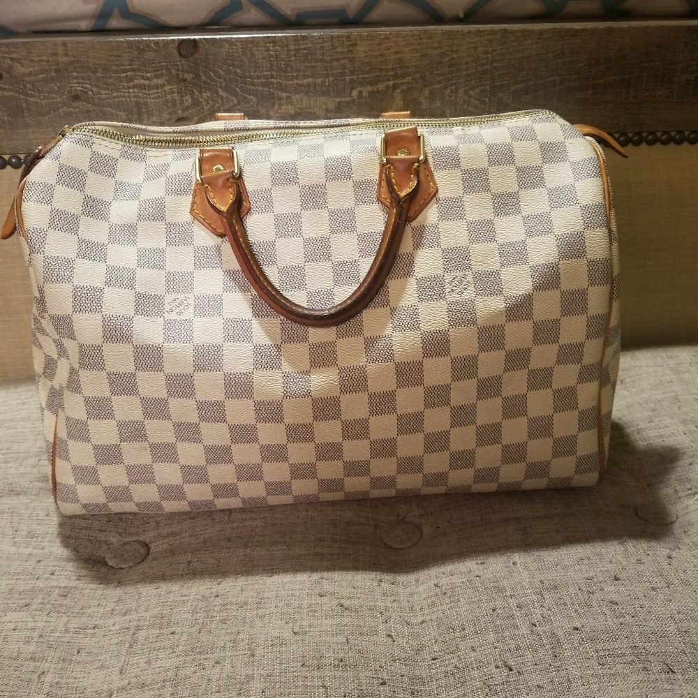 Louis Vuitton Speedy 35 Damier Azur purse