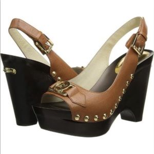 MK Charm Sling wedges