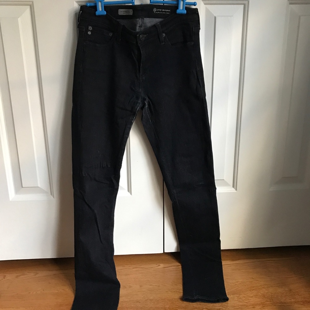 AG The Legging Super Skinny Fit Black Jeans 28