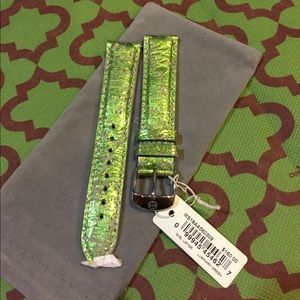 Michele 18mm leather watch strap band bracelet