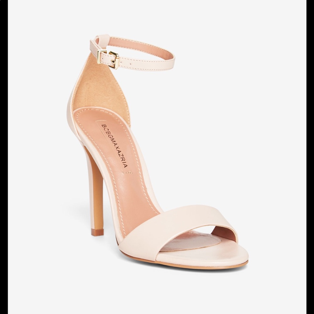 New BCBG MaxAzria nude scrappy sandal