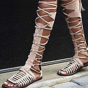 Free People Sun Seeker lace up gladiator sandals