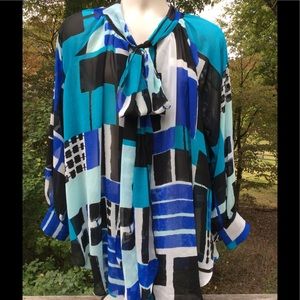 🎉HP🎉 Lane Bryant Career Blouse bow 18/20 nwot