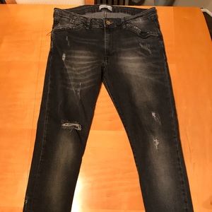 Zara Distressed faded black/grey  Denim