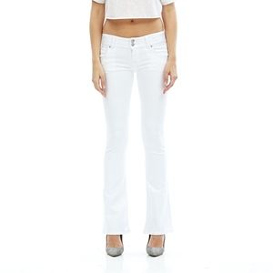 Hudson Signature Bootcut Jeans in White size 25