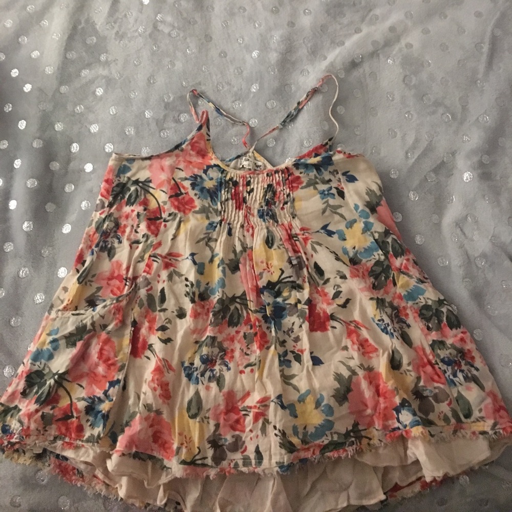 Anthropologie Lili’s Closet floral tank sz Medium