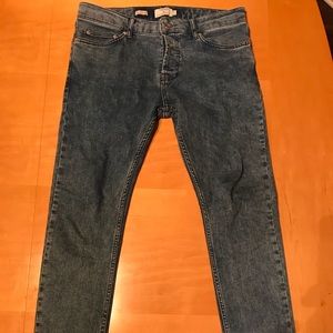 Topman light wash stretch skinny