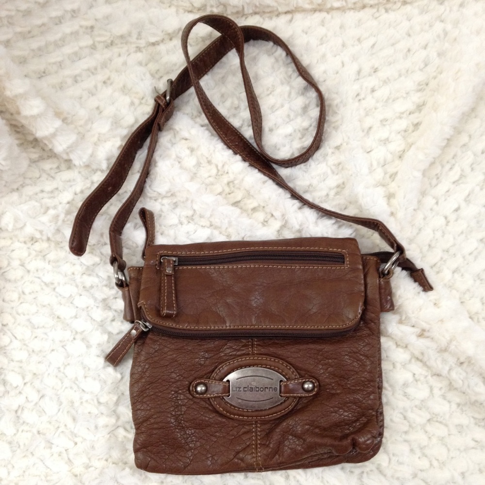 Liz Claiborne Brown Crossbody Bag