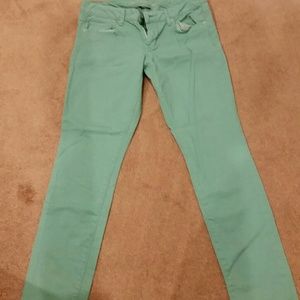 Skinny jeans- light teal color