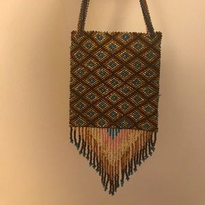 Evening bag made of beads