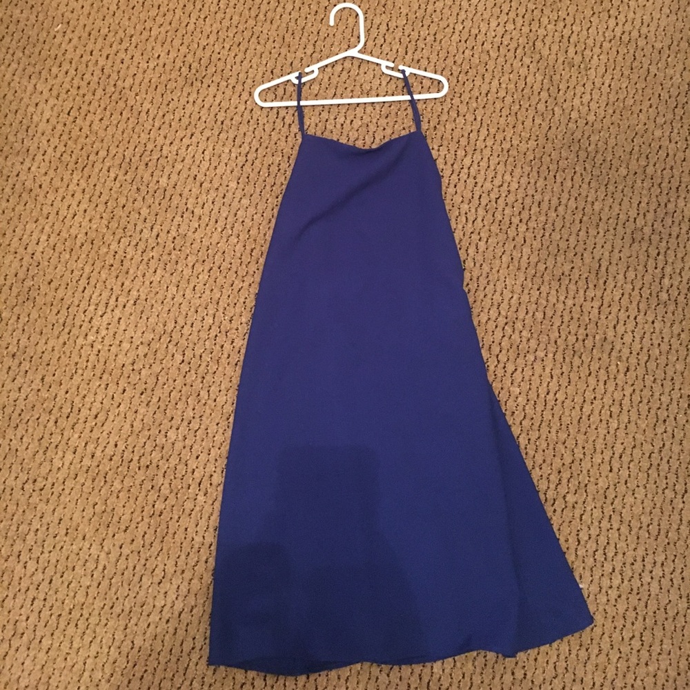 Blue Tobi strap-back dress