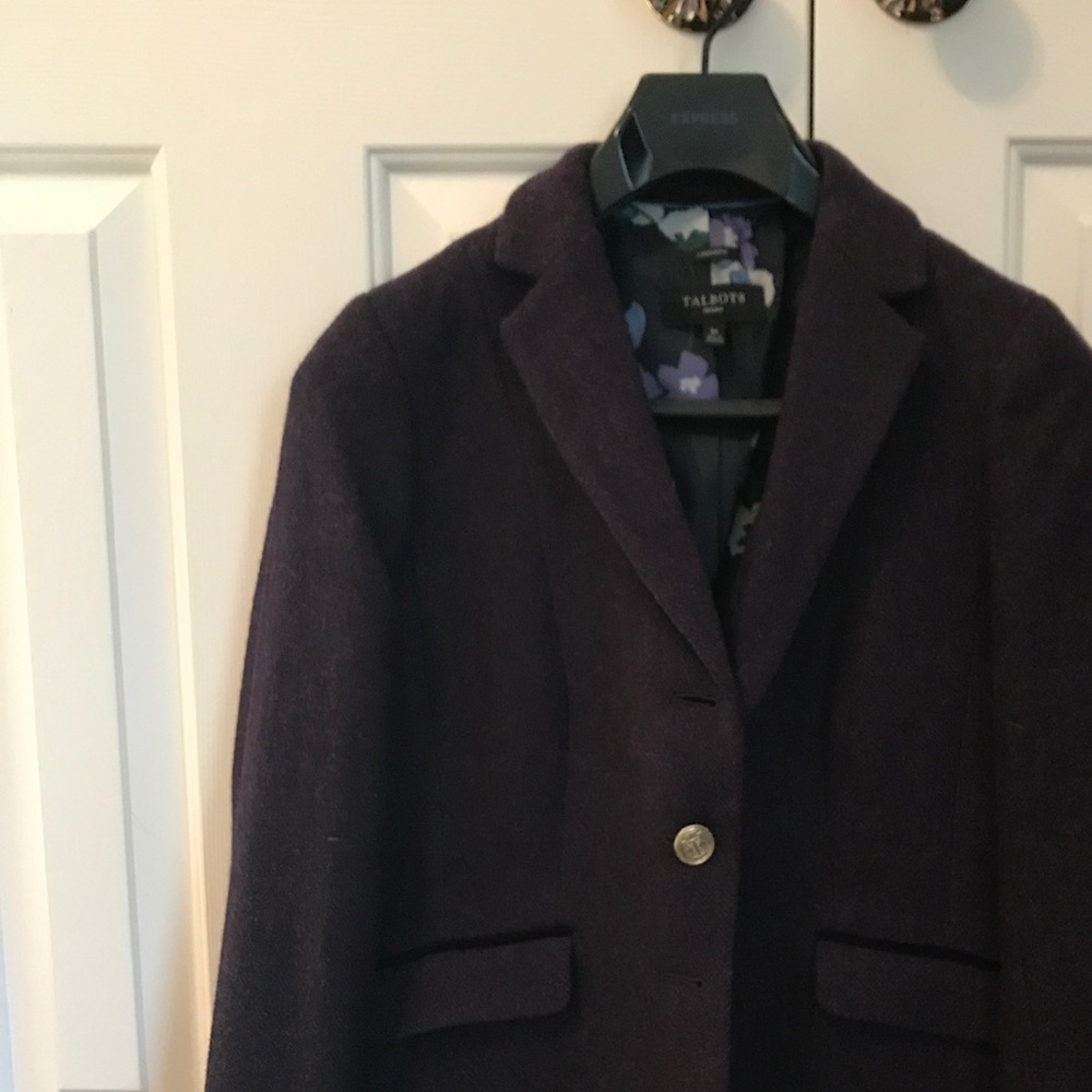 Talbots Petities Purple Wool Blazer - 6P