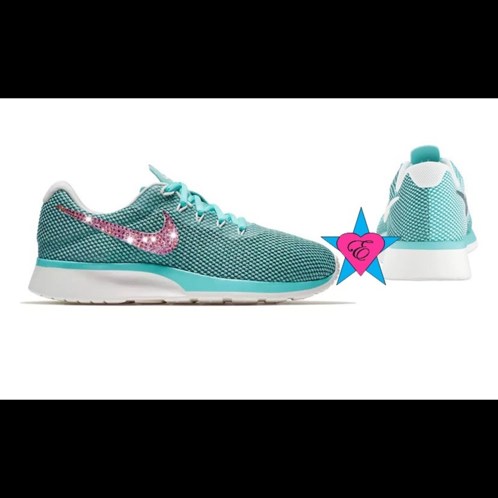 Crystal Aqua Nike Tanjun Racer Sneaker WOMEN'S