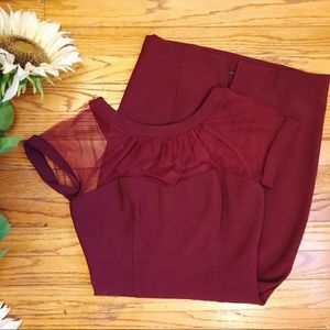 Burgundy Red Dress