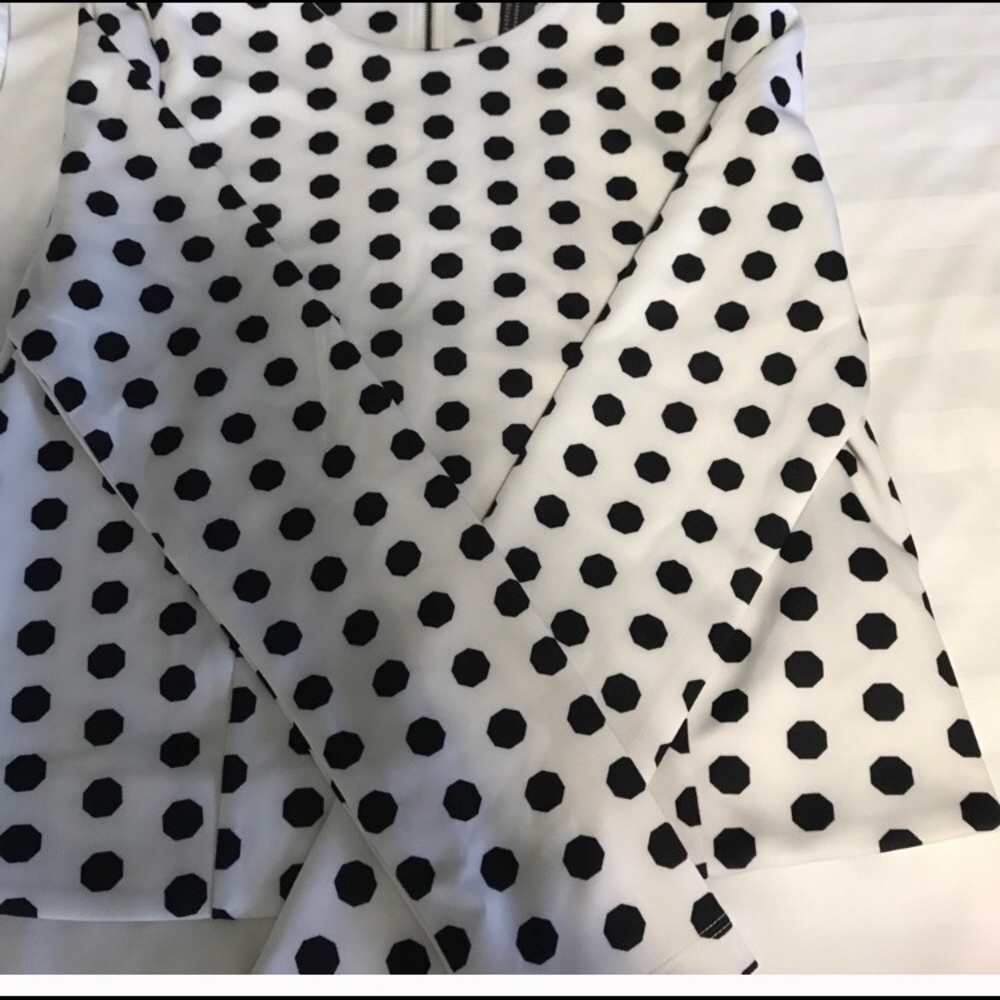 Black and white dress shirt