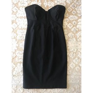 Lulus black deep V dress