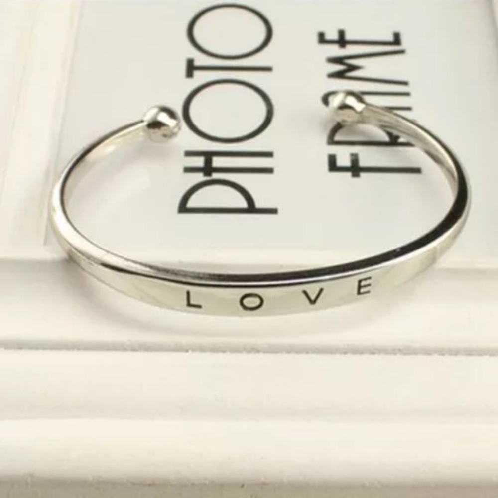 Set of 3 Cuff love Bangle Bracelet - Picture 3 of 4