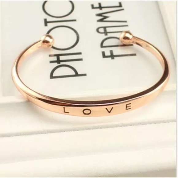 Set of 3 Cuff love Bangle Bracelet - Picture 2 of 4