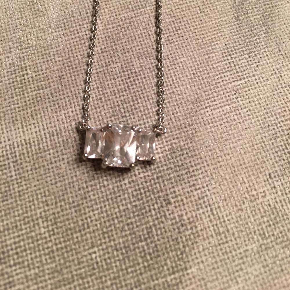 Sterling crystal necklace