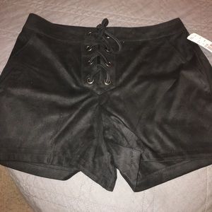 Forever 21 faux suede shorts.
