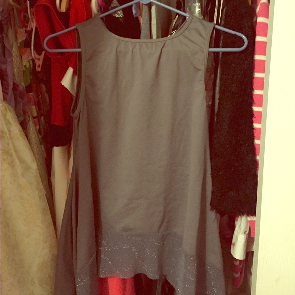 Silk dress with sparkles lace finish