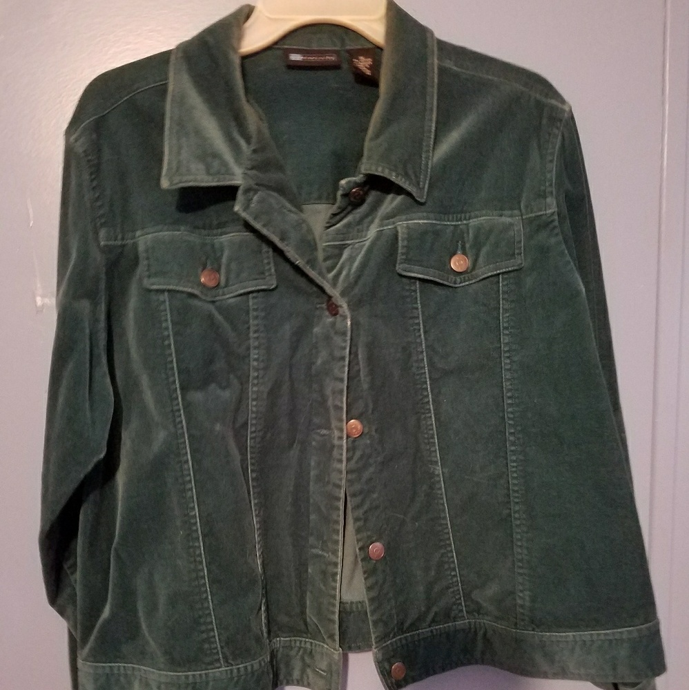 Hunter Green velvety jacket