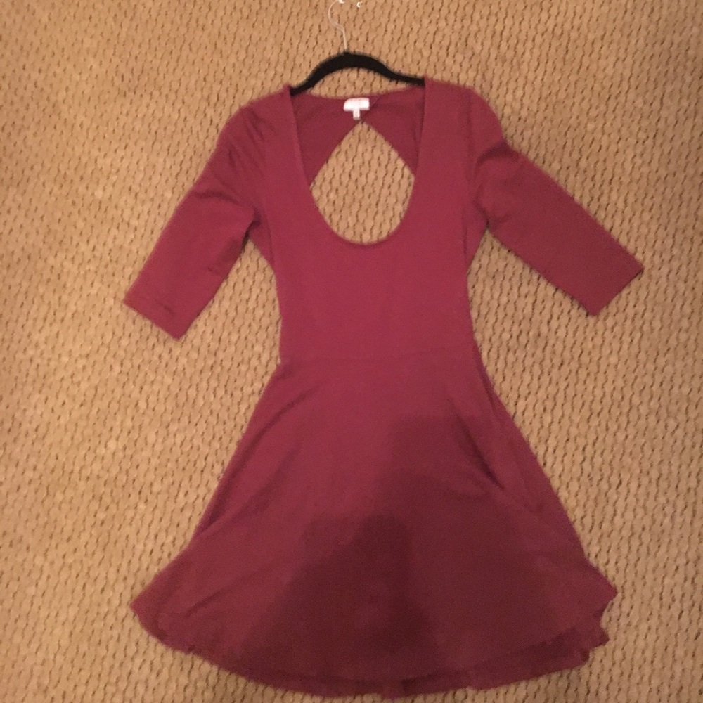 Tobi open back dress