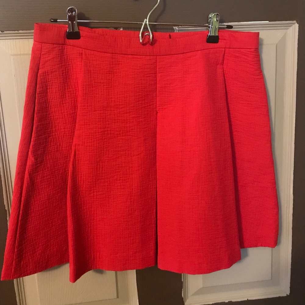 GAP Red Pleated Mini Skirt