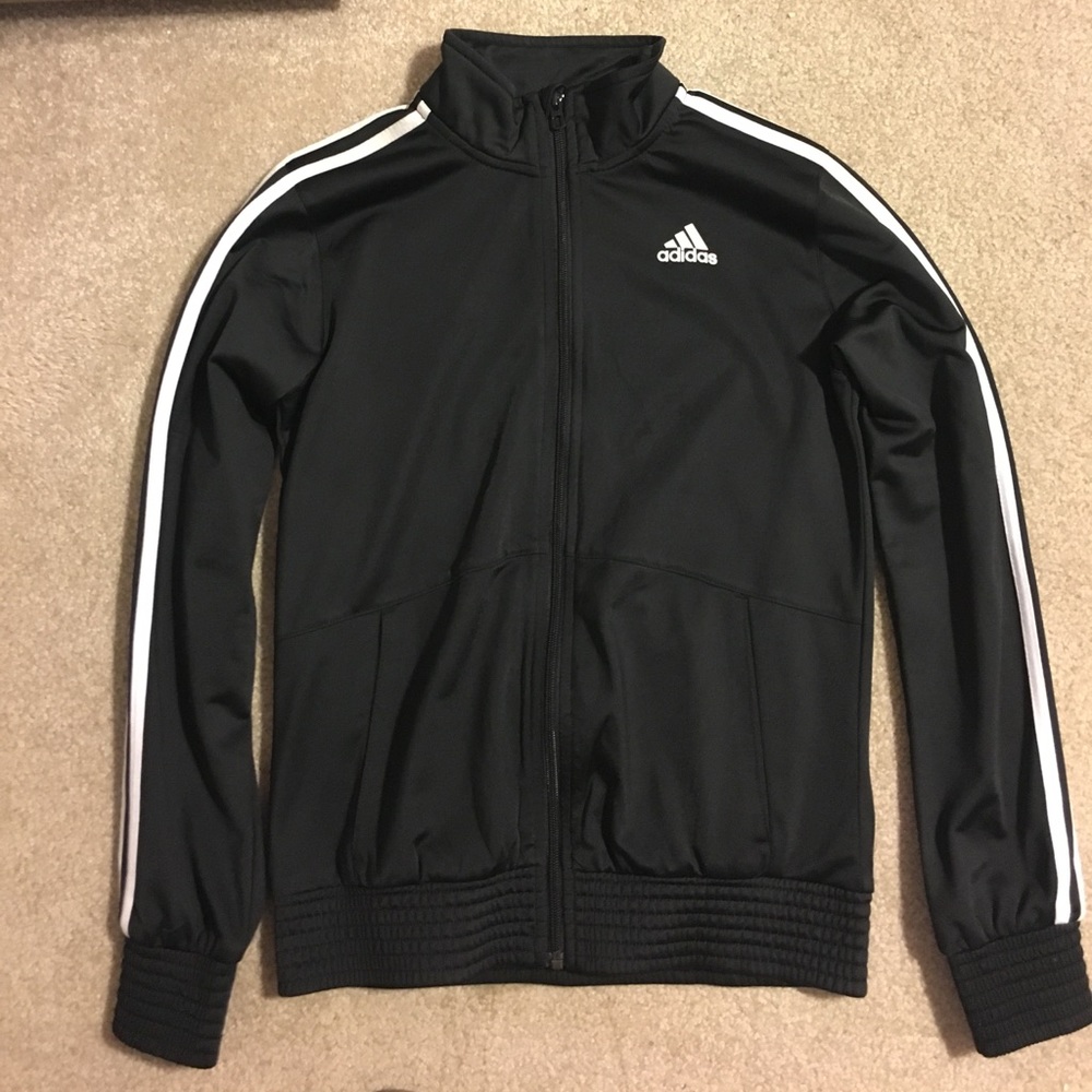 Black & White Adidas Jacket
