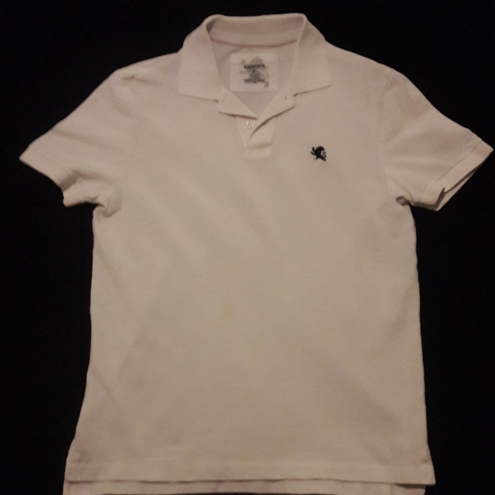 Express White Collard Shirt