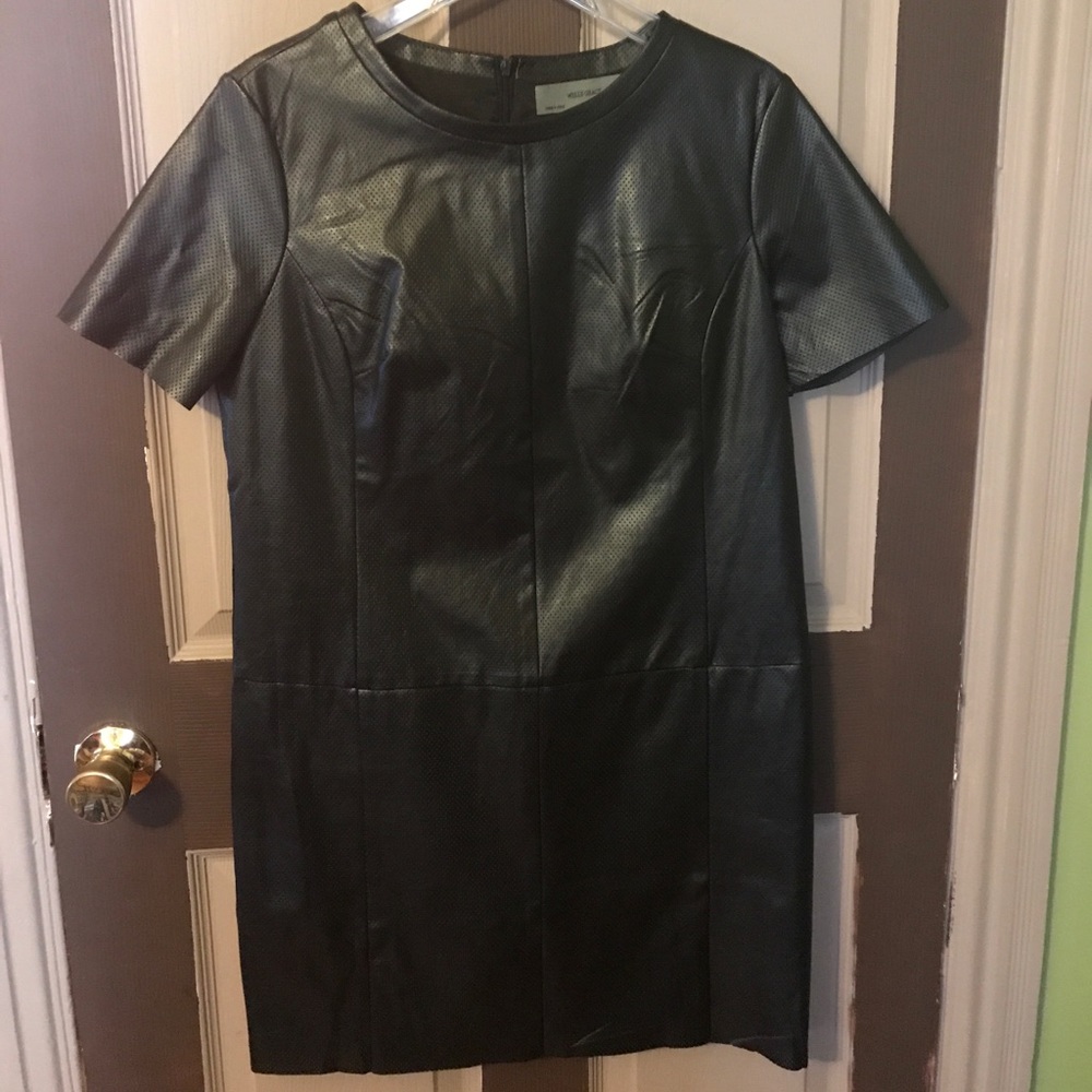 Wells Grace Faux Leather Dress