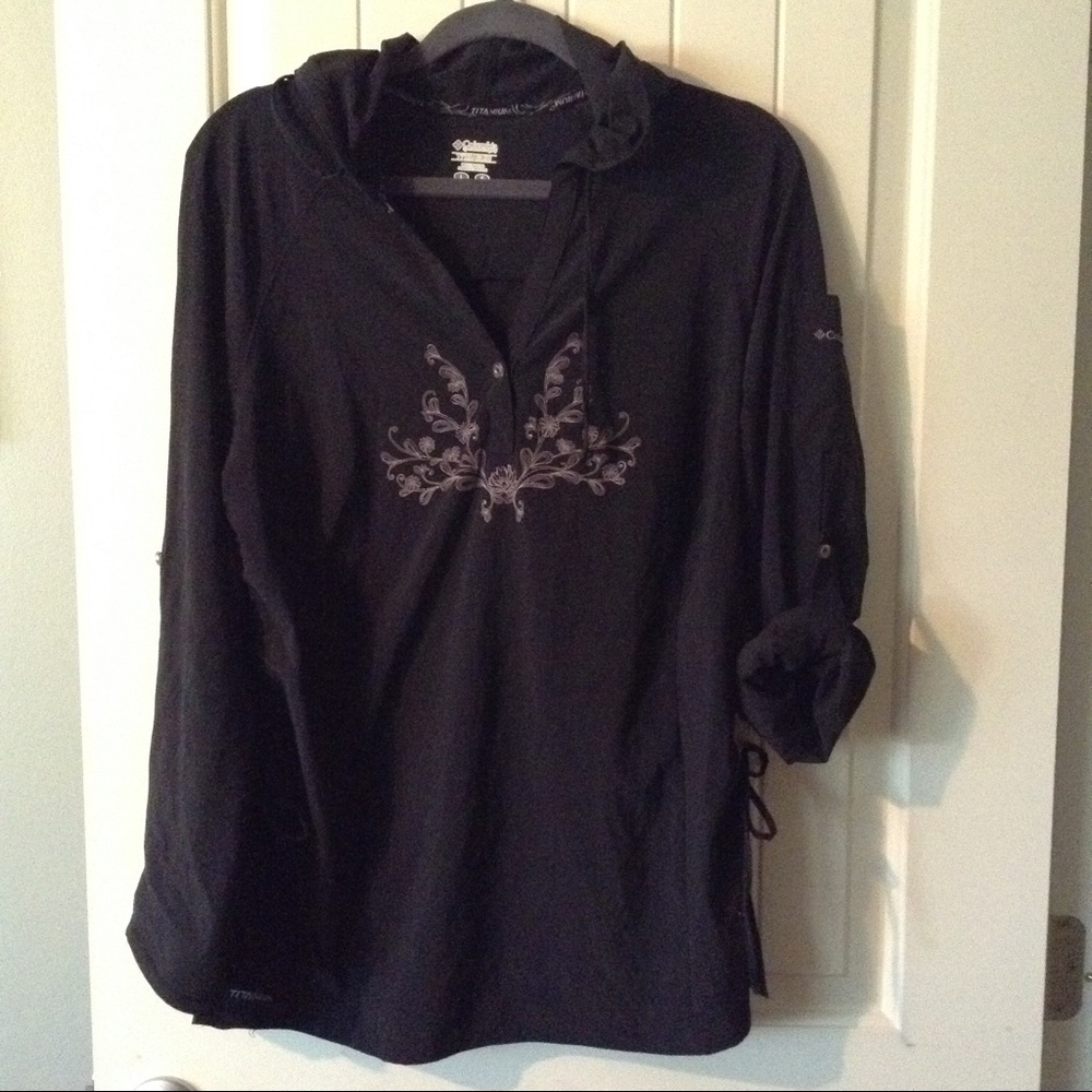 Columbia Black Lightweight Hoodie