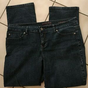 Women's petite straight jeans