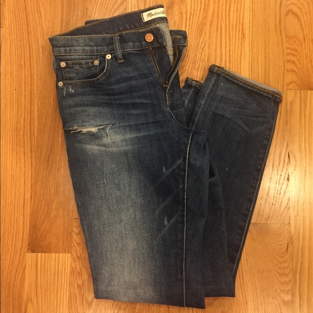 Madewell destroyed denim jeans