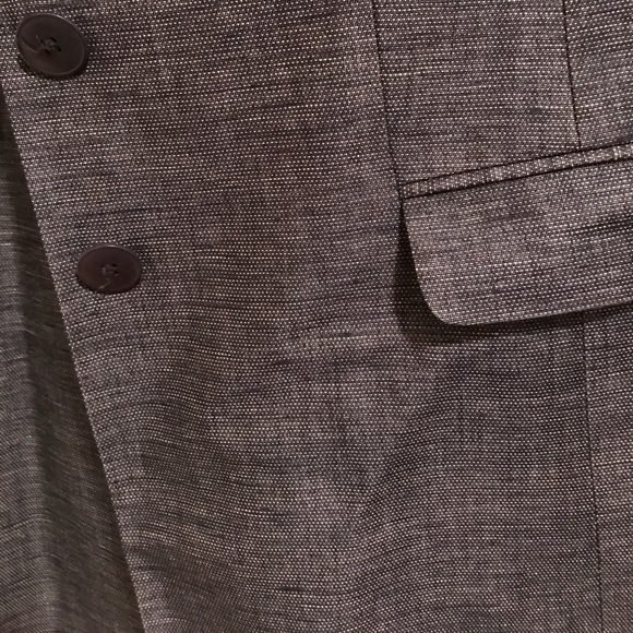Denim Colored Linen Blend Halogen Blazer - Picture 2 of 2