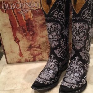 Old Gringo Sugar Skull Boots