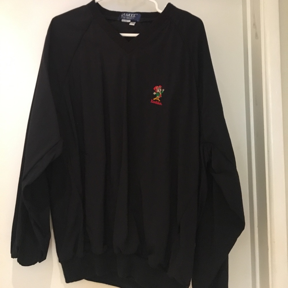 Black windbreaker jacket
