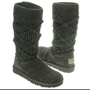 Argyle knit Ugg boots