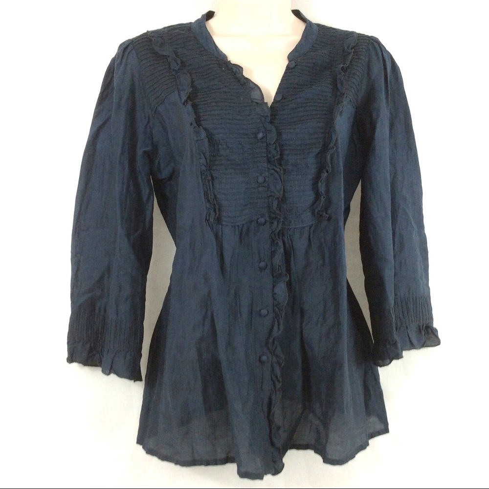 ❌SOLD❌ Joie Silk Blend Ruffled Top - Picture 1 of 5
