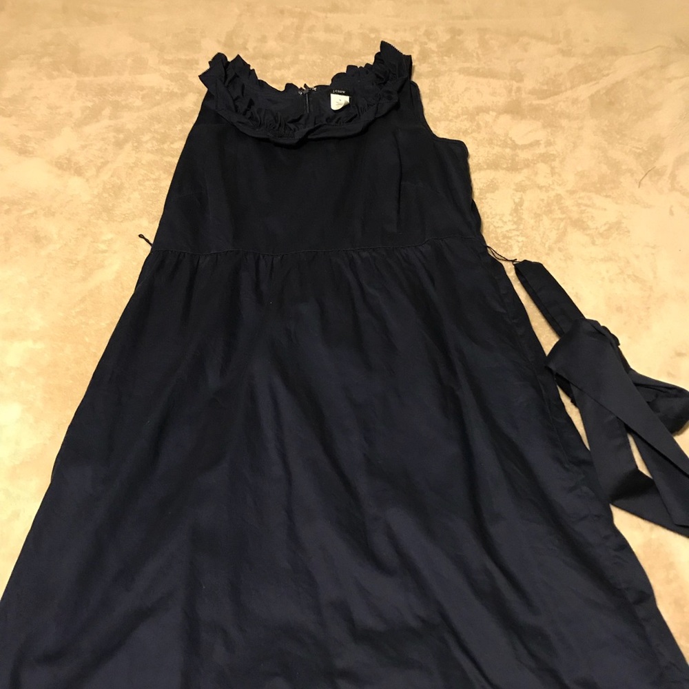 J.Crew sleeveless dark blue dress. Size 10